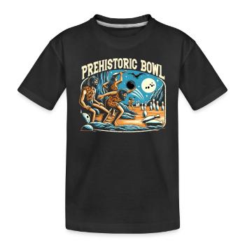 Drôle de bowling équipe bowler grève bowling club - T-shirt bio Premium Enfant - noir - Devant