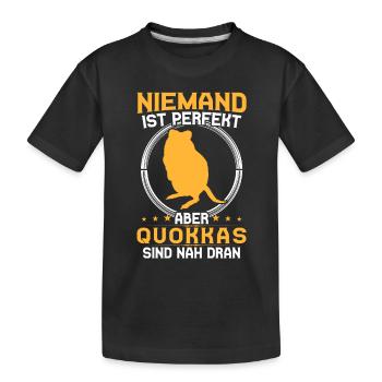 Les quokka sont des quokka marsupiaux parfaits - T-shirt bio Premium Enfant - noir - Devant