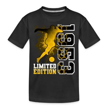 1953 Année de naissance Anniversaire Football - T-shirt bio Premium Enfant - noir - Devant