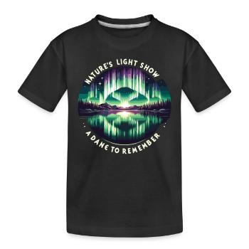 Aurora Aurora Tracker Alaska Wilderness - Kids' Premium Organic T-Shirt - black - Front