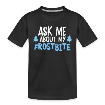 Aurora Aurora Tracker Alaska Wilderness - Kids' Premium Organic T-Shirt - black - Front