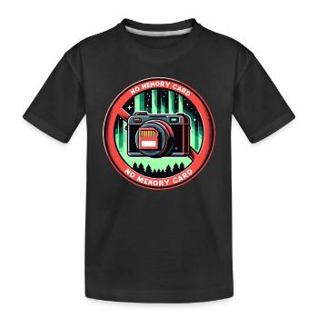 Aurora Aurora Tracker Alaska Wilderness - Kids' Premium Organic T-Shirt - black - Front