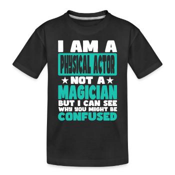 Physical Actor - Kids' Premium Organic T-Shirt - black - Front