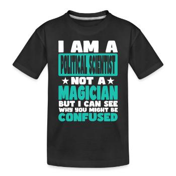 Politikwissenschaftler - Kinder Premium Bio T-Shirt - Schwarz - Vorne