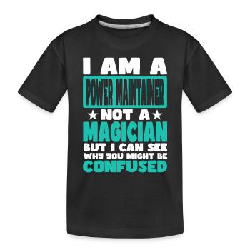 Mainteneur de puissance - T-shirt bio Premium Enfant - noir - Devant