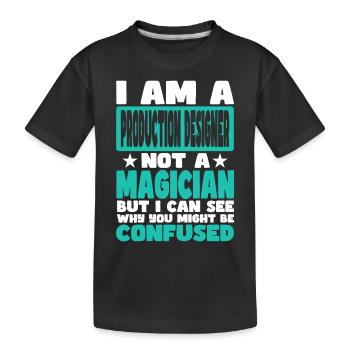 Concepteur de production - T-shirt bio Premium Enfant - noir - Devant