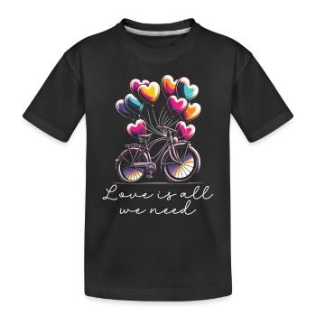 Paroles Mélomanes Auteurs-compositeurs Festival de musique - T-shirt bio Premium Enfant - noir - Devant