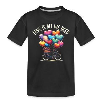 Paroles Mélomanes Auteurs-compositeurs Festival de musique - T-shirt bio Premium Enfant - noir - Devant