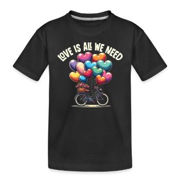Paroles Mélomanes Auteurs-compositeurs Festival de musique - T-shirt bio Premium Enfant - noir - Devant