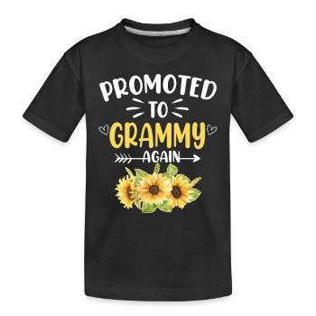 Promu Grammy Again Flower New Grammy - T-shirt bio Premium Enfant - noir - Devant