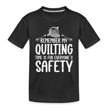 Machine à coudre couturière - T-shirt bio Premium Enfant - noir - Devant