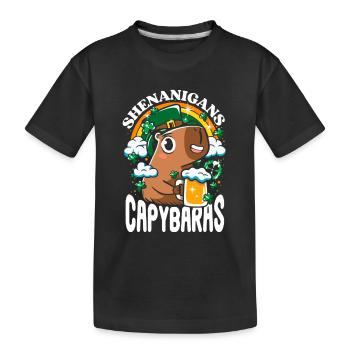 Saint Patrick - Shenanigans capybaras - T-shirt bio Premium Enfant - noir - Devant