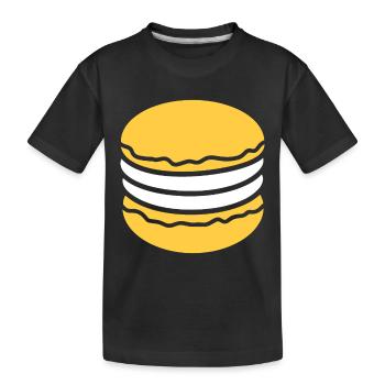 macaron - T-shirt bio Premium Enfant - noir - Devant