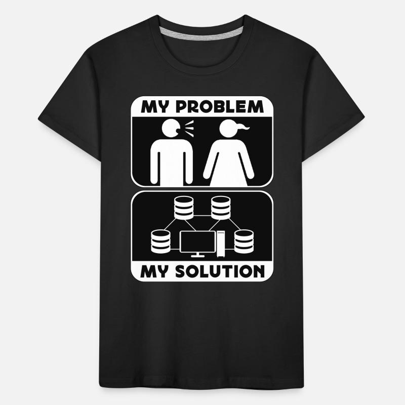 Network Engineer My Problem My Pictogram Mom Dad Kinder Premium Bio T-Shirt