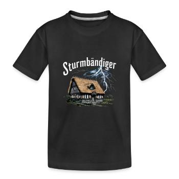 Amateurs d’orage Nuit d’orage Maison de campagne - T-shirt bio Premium Enfant - noir - Devant