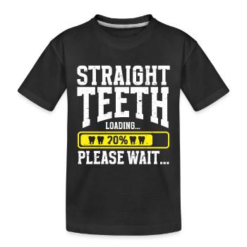 Orthodontiste Orthodontie Dentaire - T-shirt bio Premium Enfant - noir - Devant