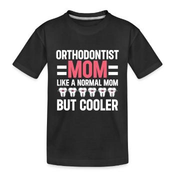 Orthodontiste Orthodontie Dentaire - T-shirt bio Premium Enfant - noir - Devant