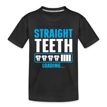 Orthodontiste Orthodontie Dentaire - T-shirt bio Premium Enfant - noir - Devant