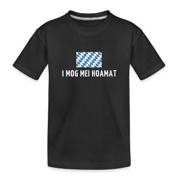 Bavaria Homeland Saying - Kids' Premium Organic T-Shirt - black - Front