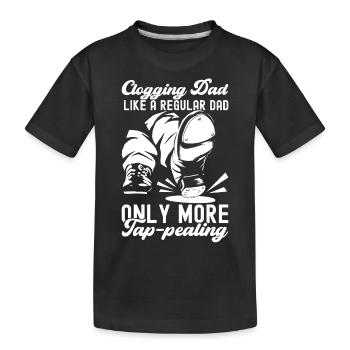 Tap Dance Tap Dancer - Kids' Premium Organic T-Shirt - black - Front