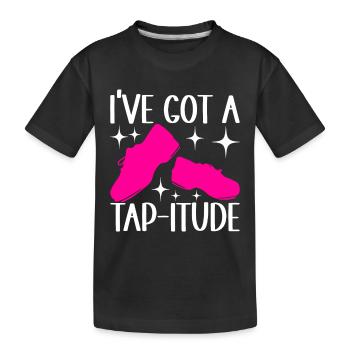 Tap Dance Tap Dancer - Kids' Premium Organic T-Shirt - black - Front