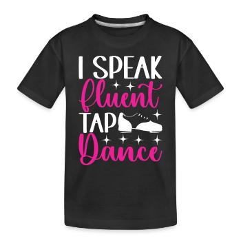 Tap Dance Tap Dancer - Kids' Premium Organic T-Shirt - black - Front