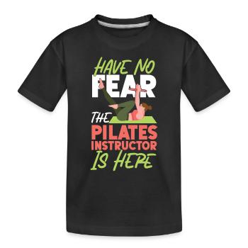 Instructeur de Pilates Enseignant N’ont Pas - T-shirt bio Premium Enfant - noir - Devant