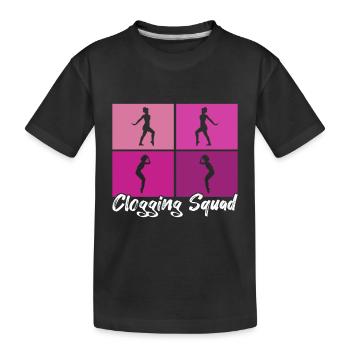 Tap Dance Tap Dancer - Kids' Premium Organic T-Shirt - black - Front