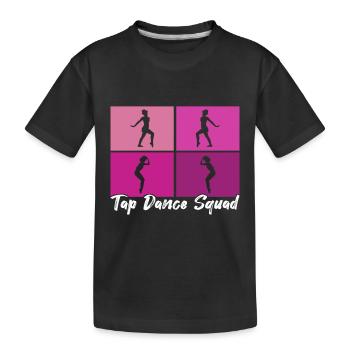 Tap Dance Tap Dancer - Kids' Premium Organic T-Shirt - black - Front