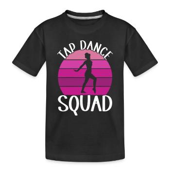 Tap Dance Tap Dancer - Kids' Premium Organic T-Shirt - black - Front