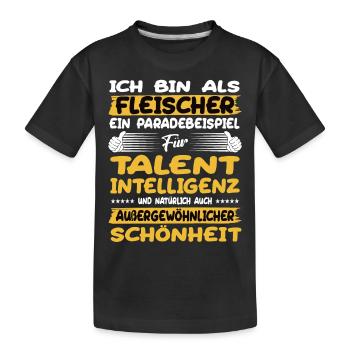 Fleischer, un excellent exemple de talent - T-shirt bio Premium Enfant - noir - Devant