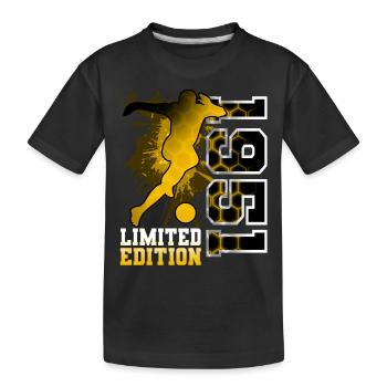 1951 Année de naissance Anniversaire Football - T-shirt bio Premium Enfant - noir - Devant