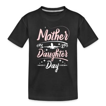 Maman Mère Fille Jour - T-shirt bio Premium Enfant - noir - Devant