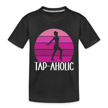 Tap Dance Tap Dancer - Kids' Premium Organic T-Shirt - black - Front