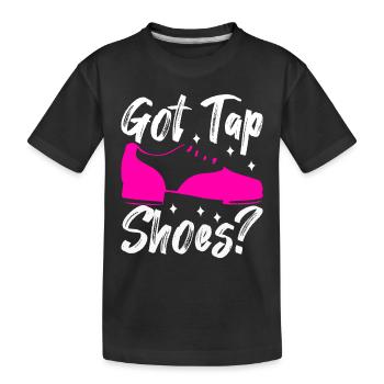 Tap Dance Tap Dancer - Kids' Premium Organic T-Shirt - black - Front