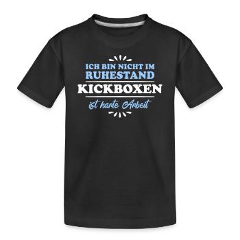 Retraité Retraité Kickboxer - T-shirt bio Premium Enfant - noir - Devant