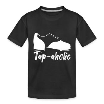 Tap Dance Tap Dancer - Kids' Premium Organic T-Shirt - black - Front