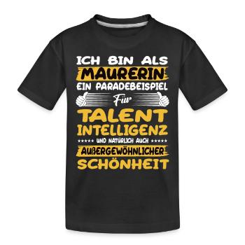 Mason, un excellent exemple de talent - T-shirt bio Premium Enfant - noir - Devant