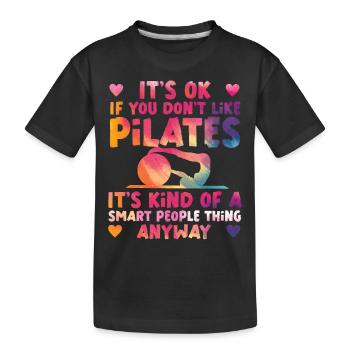 Pilates Instructor Teacher - Kinder Premium Bio T-Shirt - Schwarz - Vorne