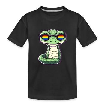 Mois de la fierté LGBTQ - T-shirt bio Premium Enfant - noir - Devant