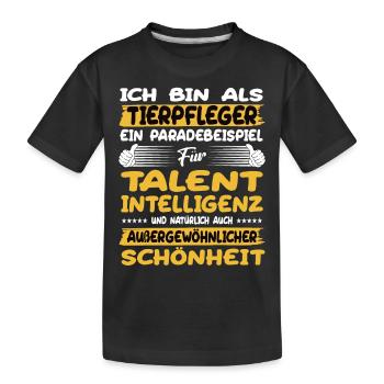 Zookeeper, un excellent exemple de talent - T-shirt bio Premium Enfant - noir - Devant