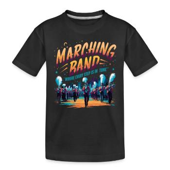 Fanfare Clarinettiste Musique de répétition de l’école - T-shirt bio Premium Enfant - noir - Devant
