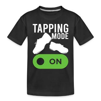 Tap Dance Tap Dancer - Kids' Premium Organic T-Shirt - black - Front