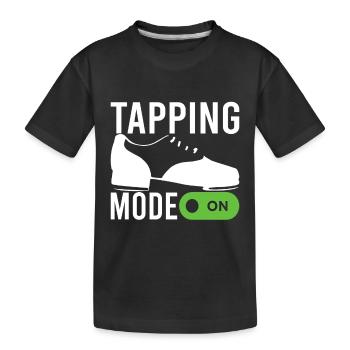 Tap Dance Tap Dancer - Kids' Premium Organic T-Shirt - black - Front