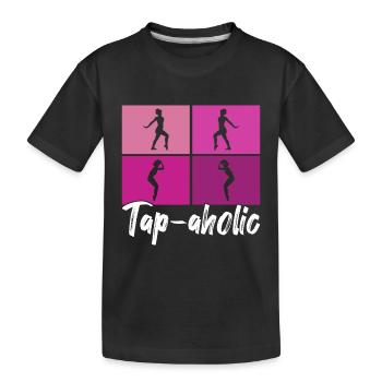 Tap Dance Tap Dancer - Kids' Premium Organic T-Shirt - black - Front