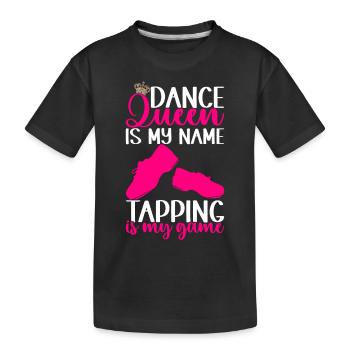 Tap Dance Tap Dancer - Kids' Premium Organic T-Shirt - black - Front