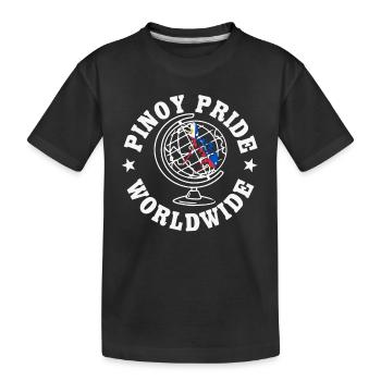 Philippinischer Stolz Geschenkidee - Kinder Premium Bio T-Shirt - Schwarz - Vorne