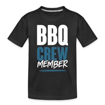 Équipe de barbecue - T-shirt bio Premium Enfant - noir - Devant
