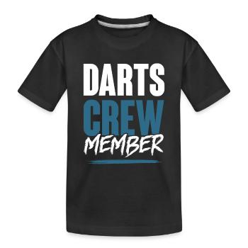 Équipe de fléchettes - T-shirt bio Premium Enfant - noir - Devant