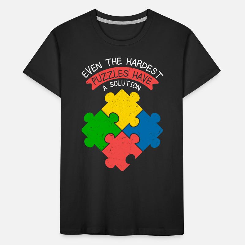 Même les puzzles les plus difficiles ont une pièce de solution Jig T-shirt bio Premium Enfant